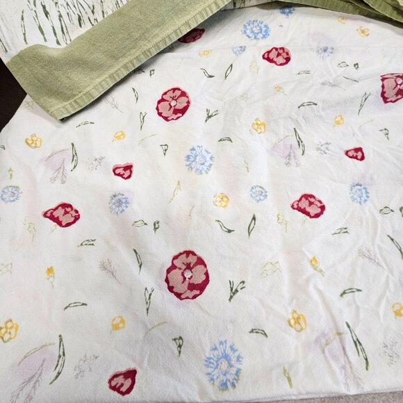 Couleur Nature Springfield Cotton Green Floral Tablecloth 2 Matching‎ Napkins - Picture 10 of 12